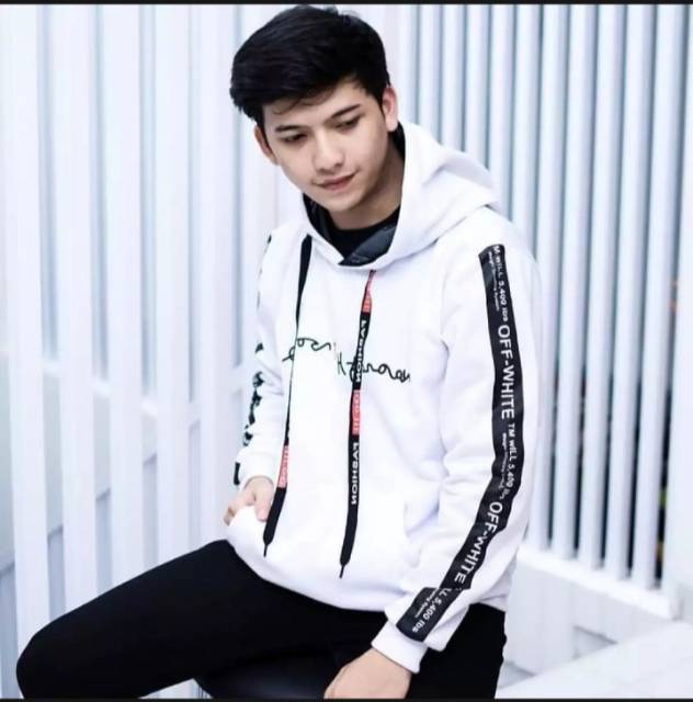 DEAS OFFWHITE HOODIE .JAKET HOODIE PRIA |SWETER MURAH KEKINIAN