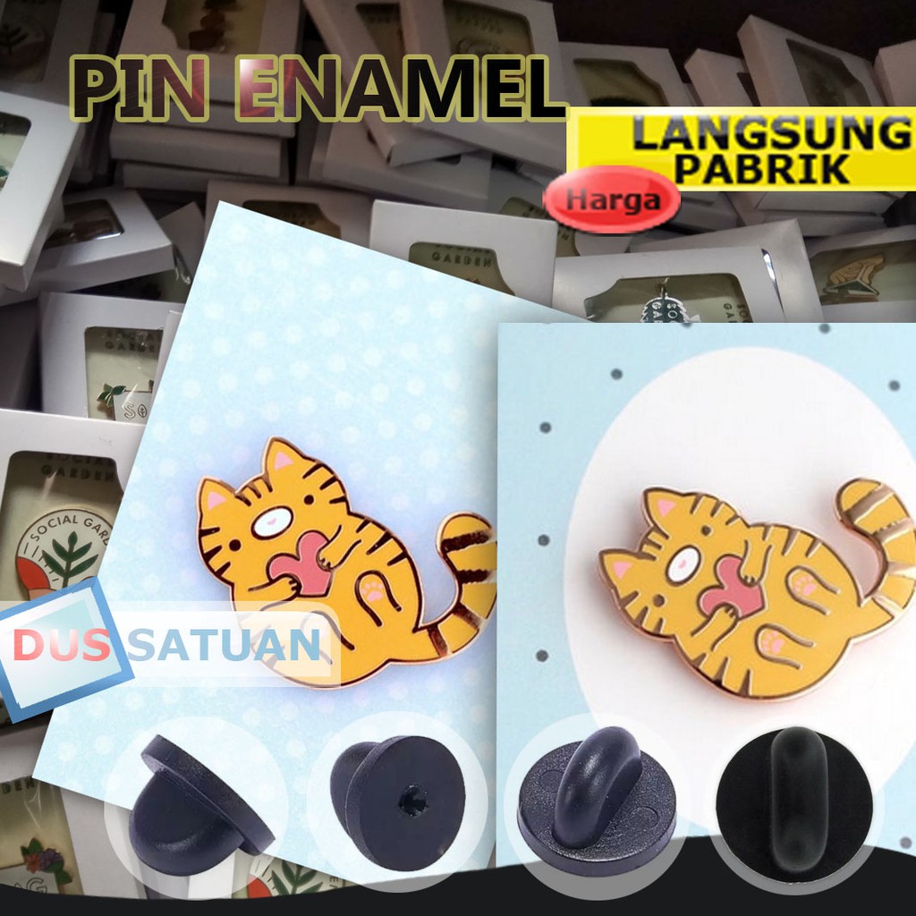 PABRIK PIN ENAMEL CUSTOM DESAIN SENDIRI HARD ENAMEL WARNA GOLD/SILVER WARNA FANCY