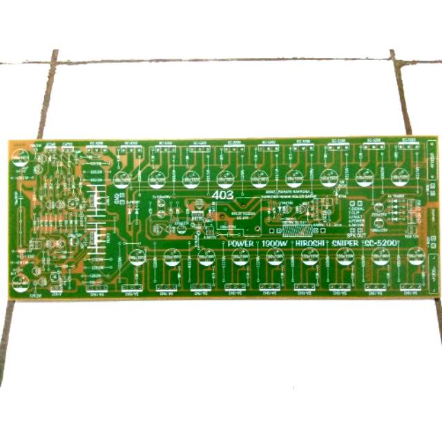 PCB Power Amplifier Yiroshi 1900 Watt Built Up 3U