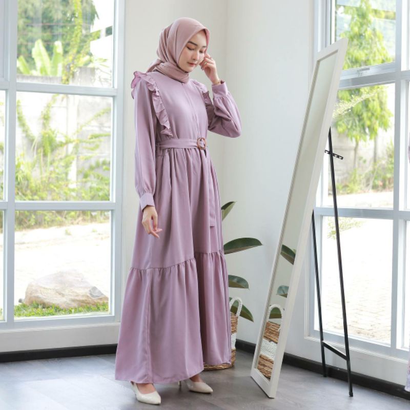 LYRA MAXI (ld104 pjg136) - Dress Gamis Busui Polos