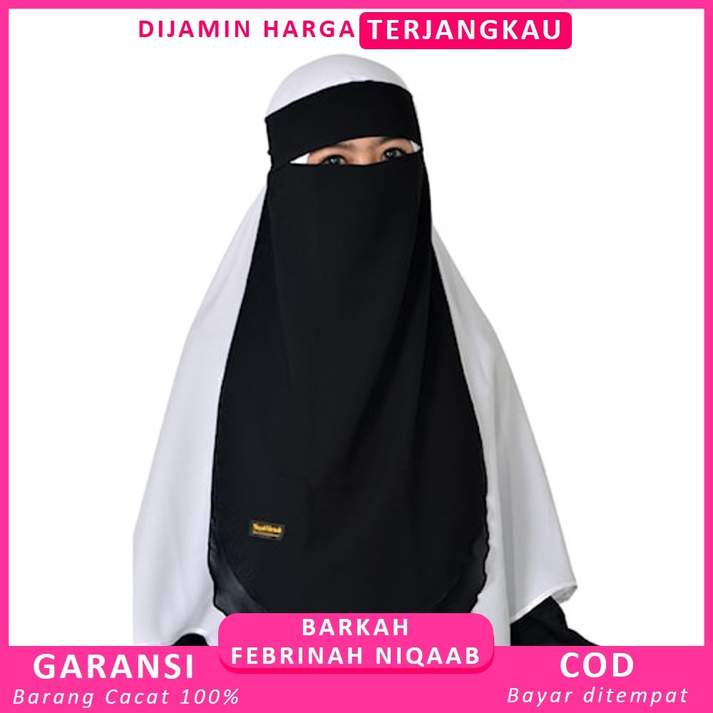 Cadar Niqab Hijab Niqob Jilbab Nikab Nikob Niqop Veil Khimar Muslim Saudia Cadar Bandana Arab 2 Laye