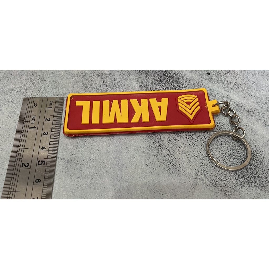 Gantungan Kunci Akmil | Keychain | Gantungan Kunci Karet Akmil