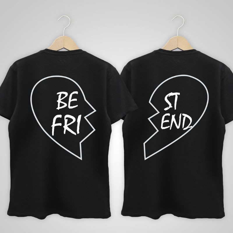 Kaos Pria Wanita BEST FRIEND Custom Couple Baju BEST FRIEND Custom Couple bajucouple kaos Pasangan