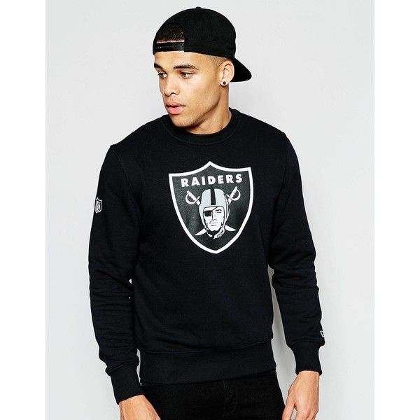 MLB RAIDERS BASIC SWEATSHIRT CREW NECK  BLACK PREMIUM UNISEX