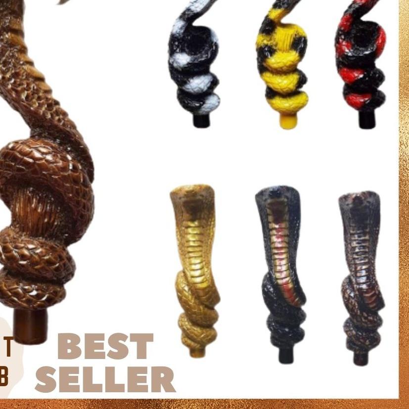 WJ103 SHIFT KNOB PERSNELING / TUAS GIGI TONGKAT PERSENELING MOBIL MANUAL MOTIF ULAR COBRA DENGAN TAM