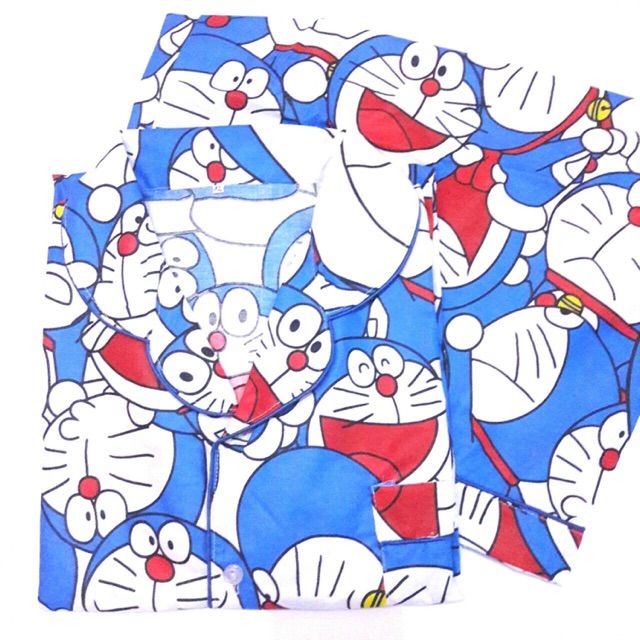 Doraemon Sleepwear Piyama Baju Tidur Dewasa Wanita