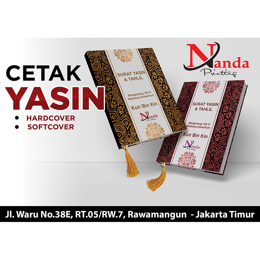 Cetak Buku Yasin Hard Cover murah