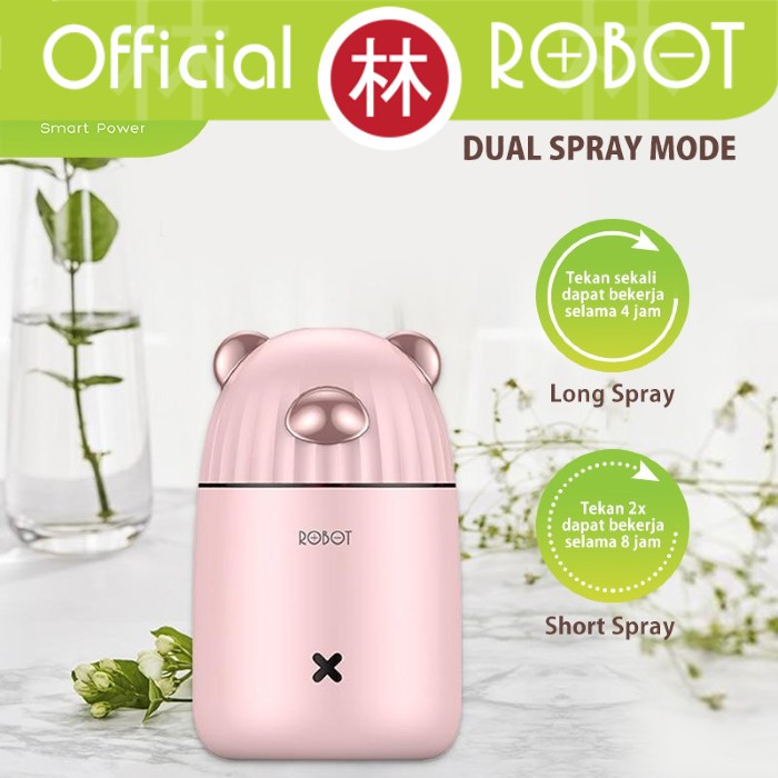 Robot RT-H01 Humidifier Diffuser Little Cool Bear Gradient Light USB