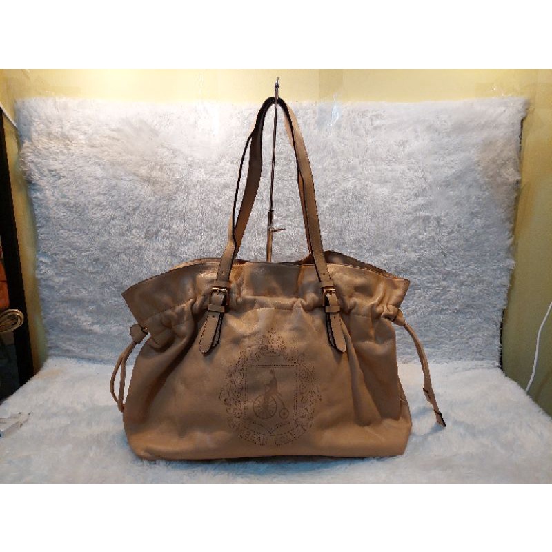 TAS TOTE SERUT BEANPOLE KULIT MANTUL PRELOVED