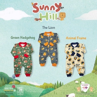 LIBBY Baju Kodok Panjang Rib BUKA KAKI Kaki Bayi/Baby Motif (0-3M)| Sleepsuit / Perlengkapan Bayisunny hill