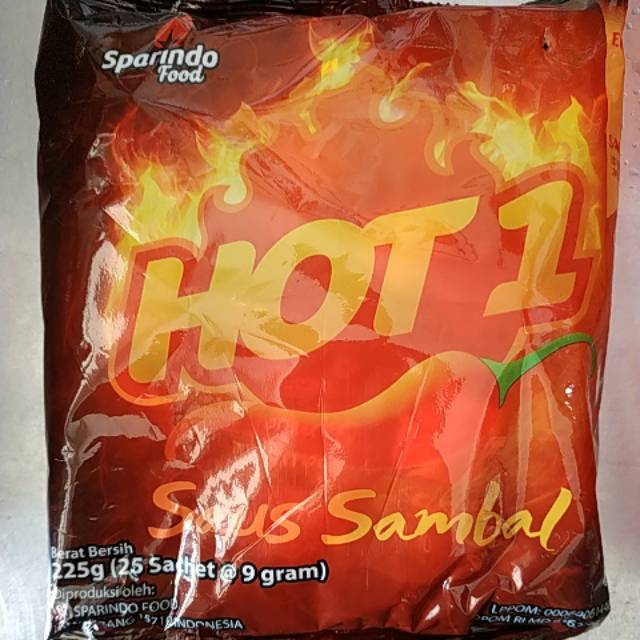 

Hot 1 saus sambal sachet 225 gram