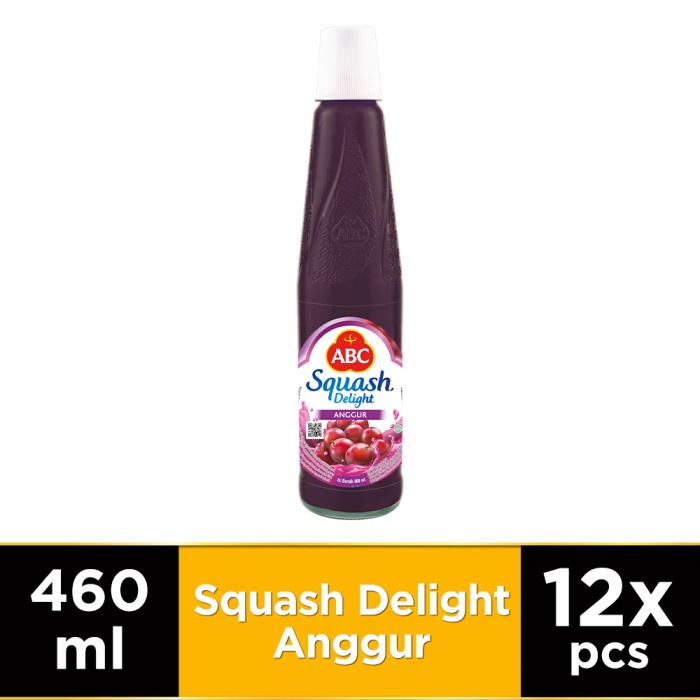 

ABC Sirup Squash Delight Anggur 460 ml - Multi Pack 12 pcs