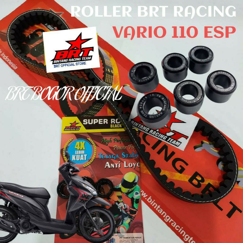 ROLLER DAN VBELT VANBELT BRT VARIO KARBU 110 VARIO TECNO 110 VARIO AGNES 110 OLD  ROLLER BRT BEAT FI ESP SCOOPY ESP BEAT STRET ESP VARIO 110 KARBU 8 9 10 11 13 Gram GHIO MOTOR SHOP