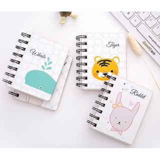 Mini Notebook Spiral Ukuran A7 Kecil Lucu Cute Animal Buku