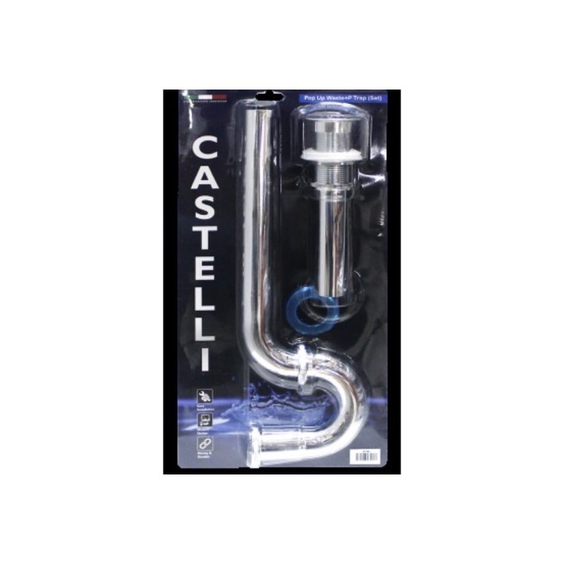 CASTELLI AFUR SIFON POP UP WASTE + P TRAP (SET) 1295136