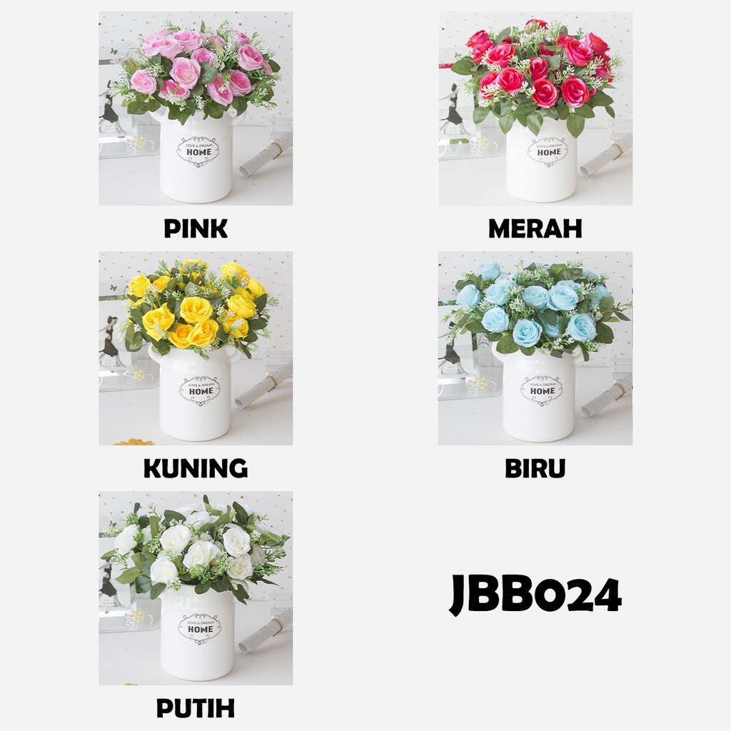 Bouquet bunga JBB024 Artifisial Dekorasi Rumah Happyonshop