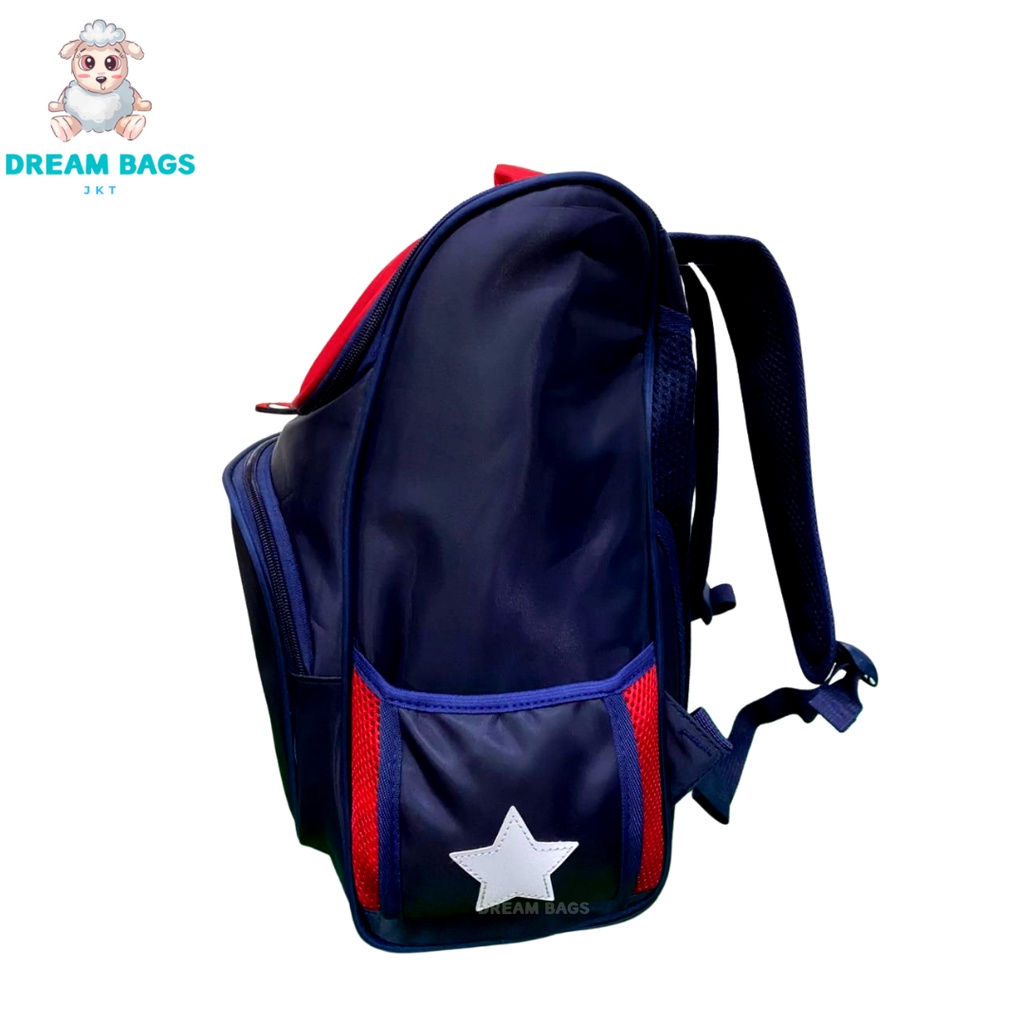 Tas Sekolah Karakter Gratis Raincover DB 196 Size SD Tas Anak Import - Tas Sekolah Anak Laki Laki - Tas Sekolah anak Laki Sd - tas anak laki sd