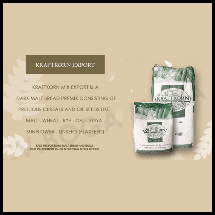 

TERBARUU!! KRAFTKORN MIX EXPORT - ( ECERAN ) 1 KG - TEPUNG ROTI EXPORT PROMO