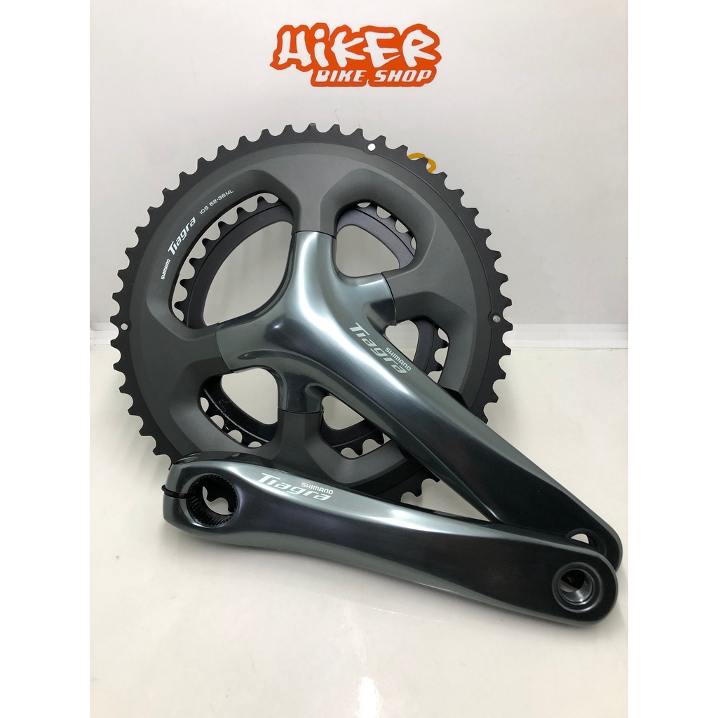 Crank Set Dual Double Tiagra 4700 Chainring 52 36T Road 10 Speed Panjang Arm 170 Bahan Alloy BCD 110