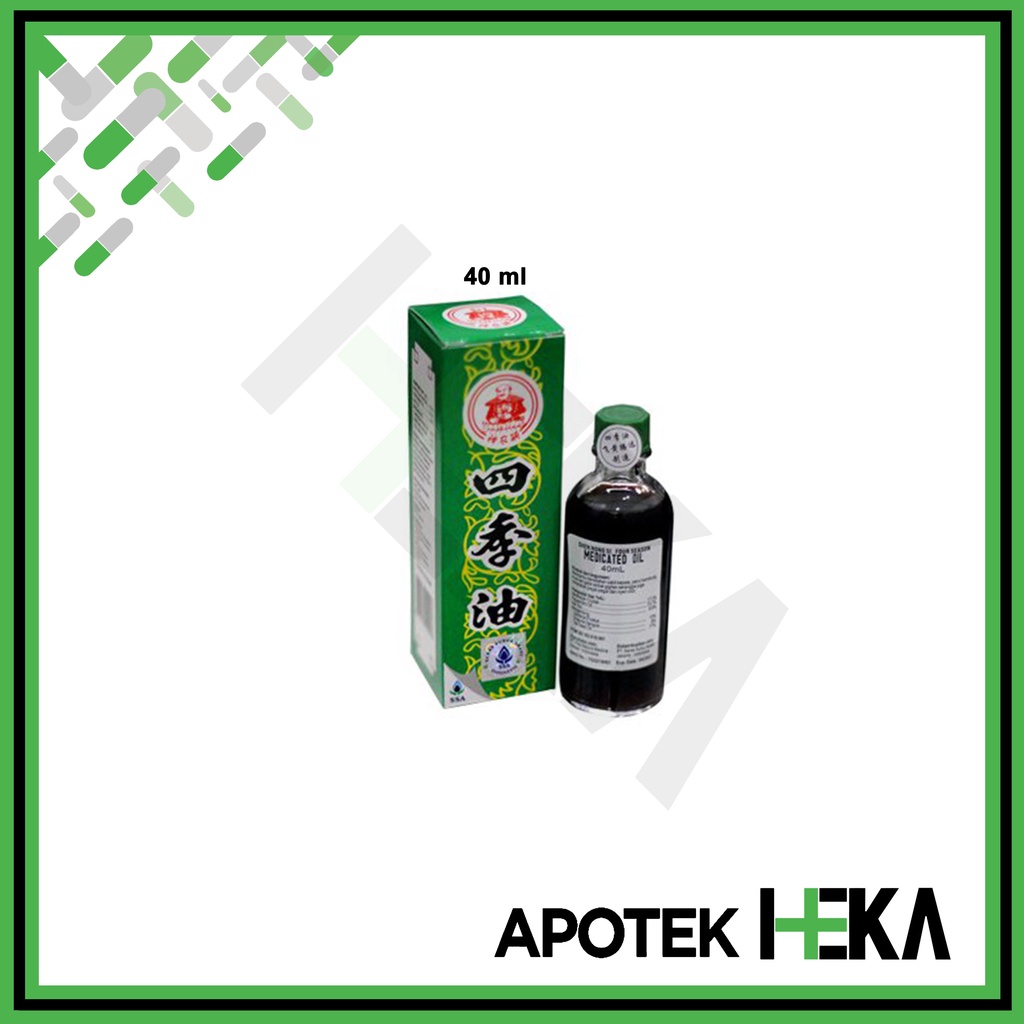 Shen Nong Si Four Season Medicated Oil 12 ml / 40 ml (SEMARANG)