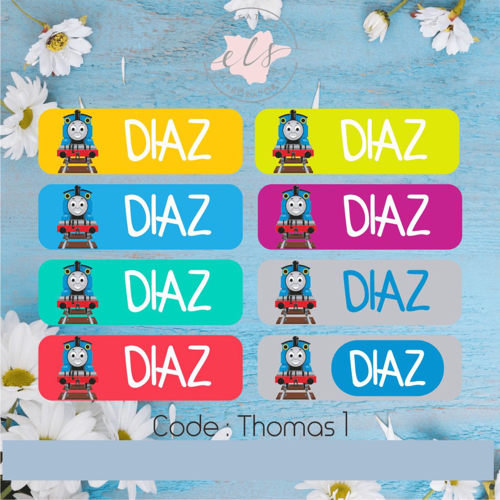 

stiker label nama custom waterproof anti air