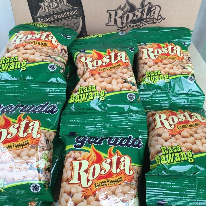 Jual Kacang Garuda Rosta Rasa Ayam Bawang Sachet 1 Renceng Isi 10 Pcs