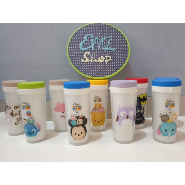 Botol minum gambar karakter tsum tsum disney marvel