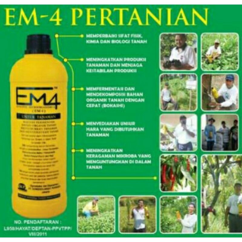 Bio Organik Pembenah Tanah  Em4 Pertanian 1liter