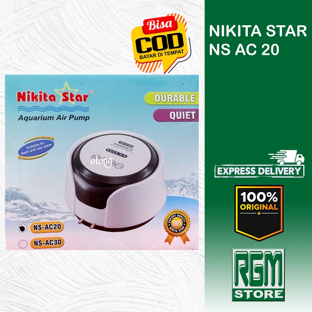 NIKITA STAR NS AC 20 AC20 NSAC20 AERATOR 2 LUBANG AIRPUMP AQUARIUM