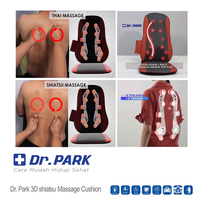 Dr. PARK 3D Shiatsu - Kursi Pijat Elektrik Relaksasi Kesehatan-2