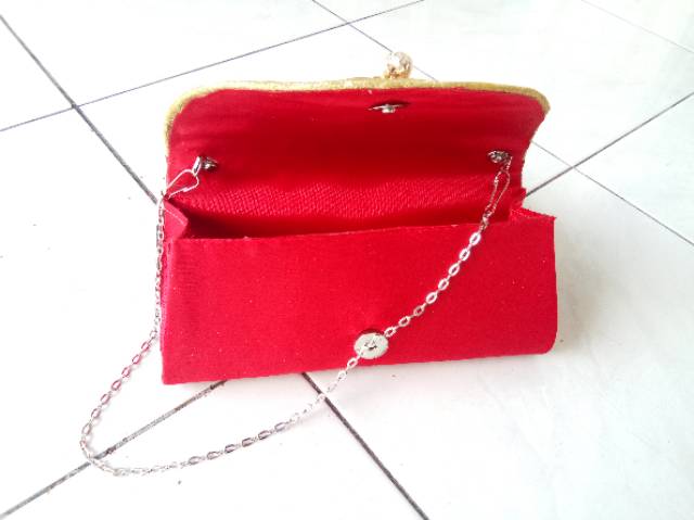 Clutch Satin NAURA Rantai