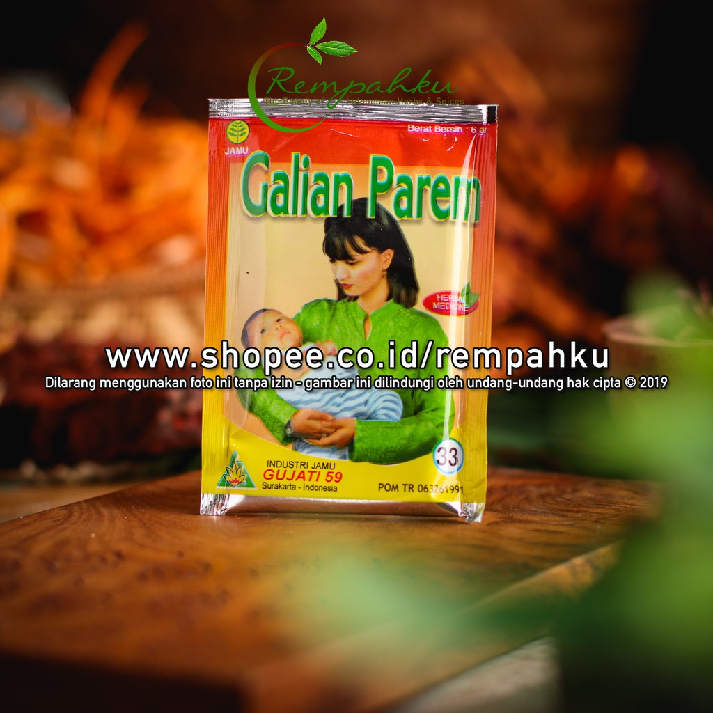 

Rempahku - Jamu GUJATI GALIAN PAREM 1pc Nutrisi Herbal Ibu Melahirkan