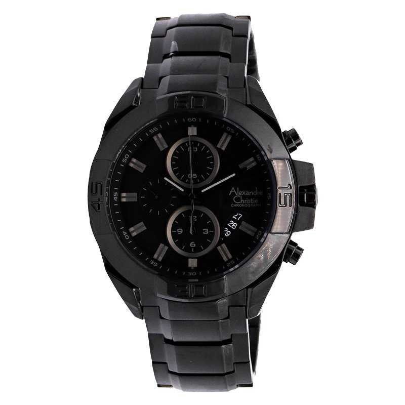 Alexandre Christie 6224 MC- Jam Tangan Pria - Full Black