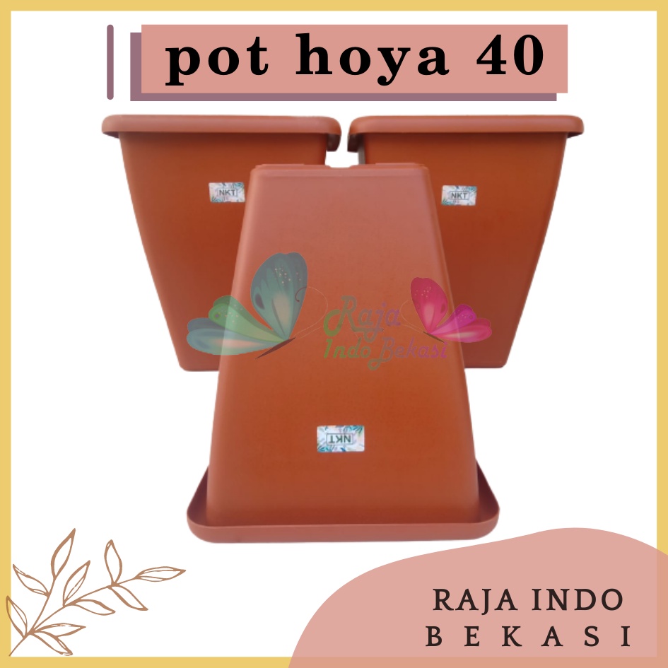 Rajaindobekasi Pot Kotak Tinggi NKT HOYA 40 Hitam Coklat Merah Bata Terakota Teracotta Teracota Untuk Bunga Tanaman Pot Tinggi Plastik Hitam Besar 30 50 Cm Murah Besar Mirip Pot Tawon Pirus 30 35 Putih Pot Yogap 25 30 Tebal