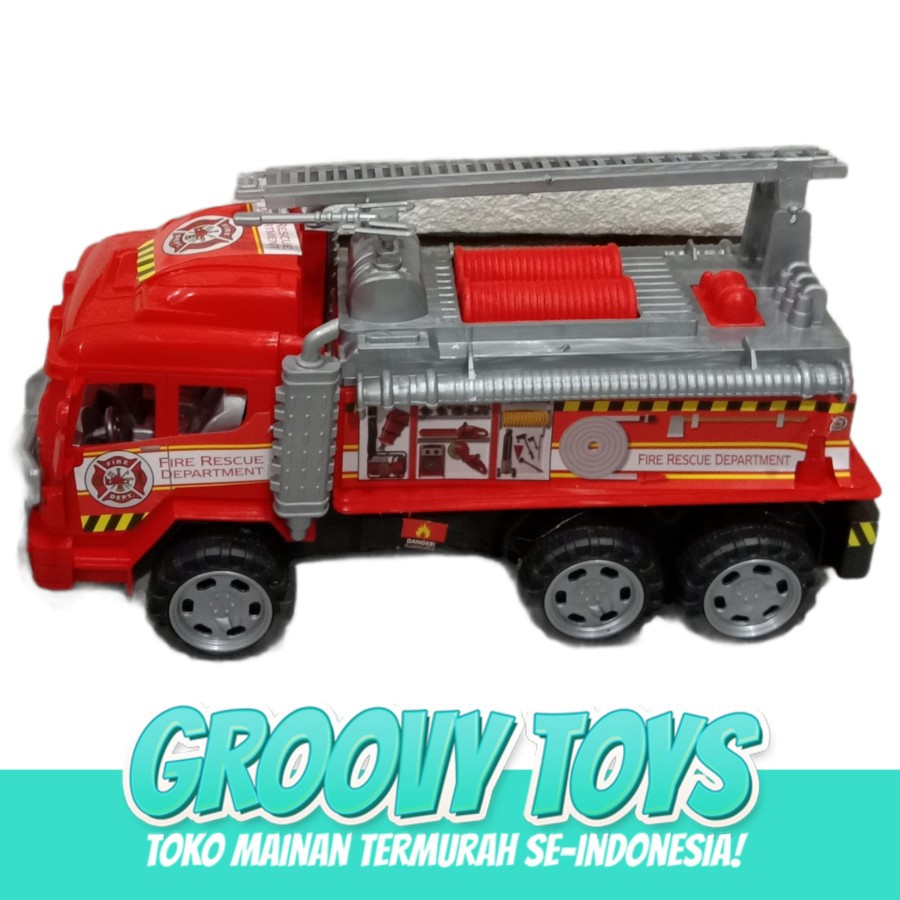 Mainan Anak Fire Truck - Truk Pemadam Kebakaran / Damkar BP 9000