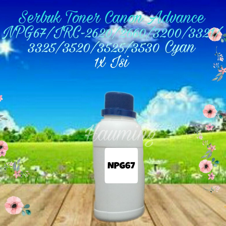 Serbuk Toner Canon NPG67 IR C2620 C3020 C3200 C3320 C3321 C3325 C3330 C3520 C3525 C3530 Cyan