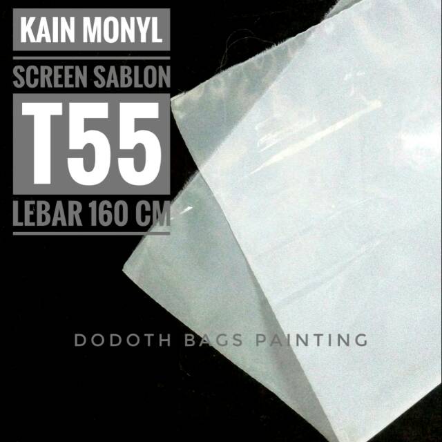 Kain Monyl Monel Screen Sablon Meteran Jenis T55 T 55 Shopee Indonesia