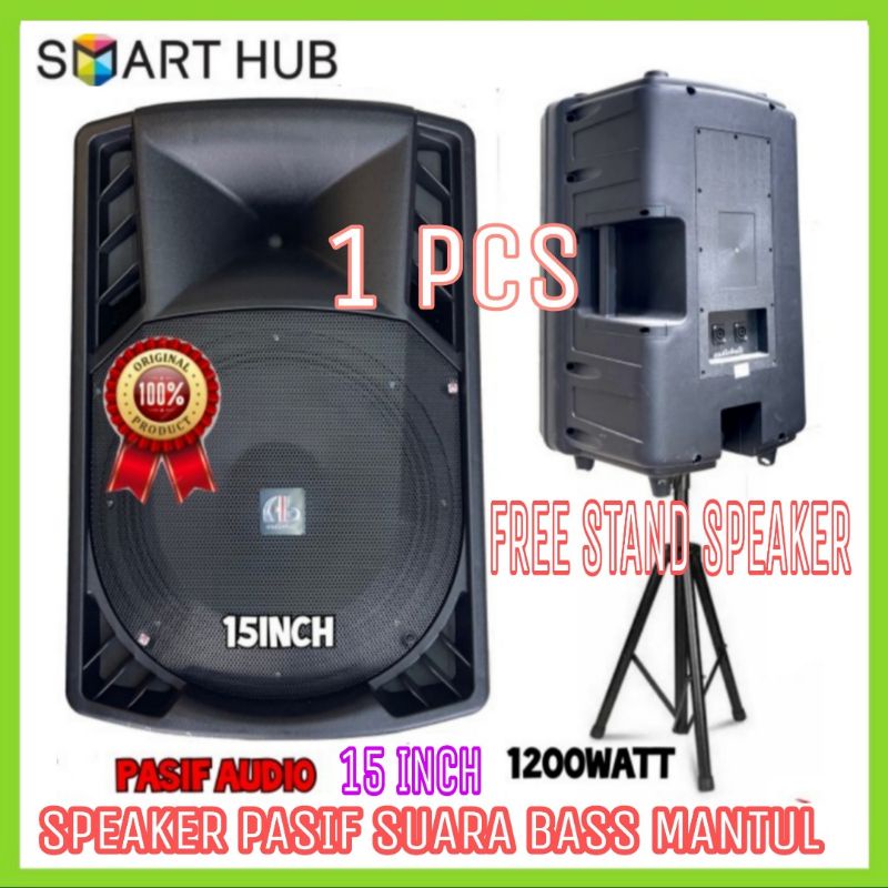 Speaker Pasif AB Audio Bulls 15 Inch Model RCF Plus Stand Speaker 1 pcs