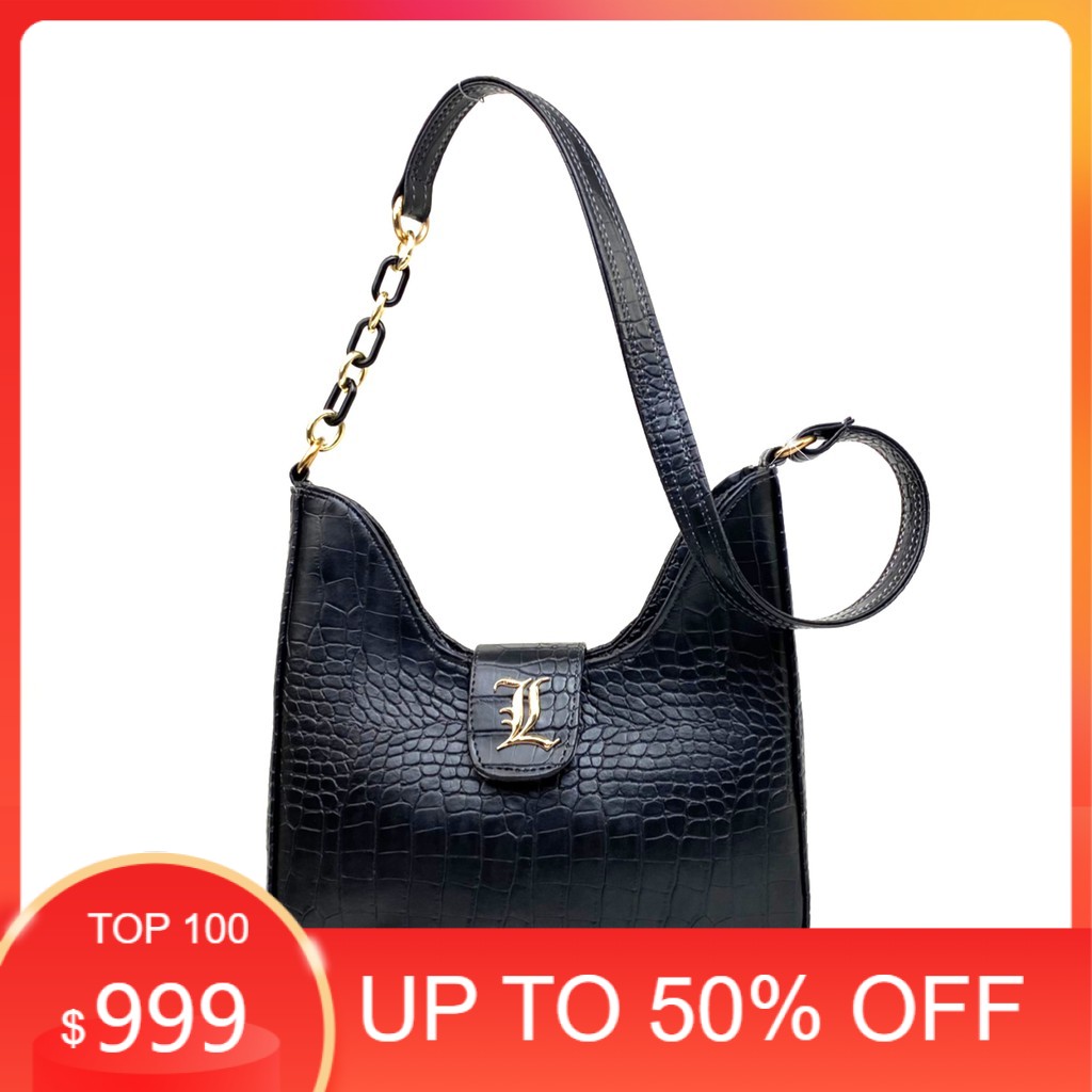 PROMO Tas Level Croco KAMILA fashion wanita selempang slingbang style korea import ORIGINAL