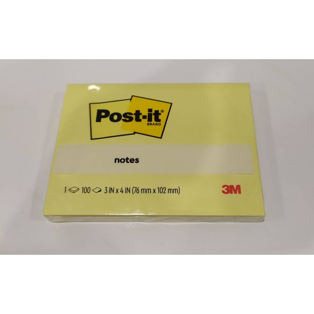 

Sticky Notes / Memo Tempel Post It 3M 1 Warna 76 mm x 102 mm Warna Pastel