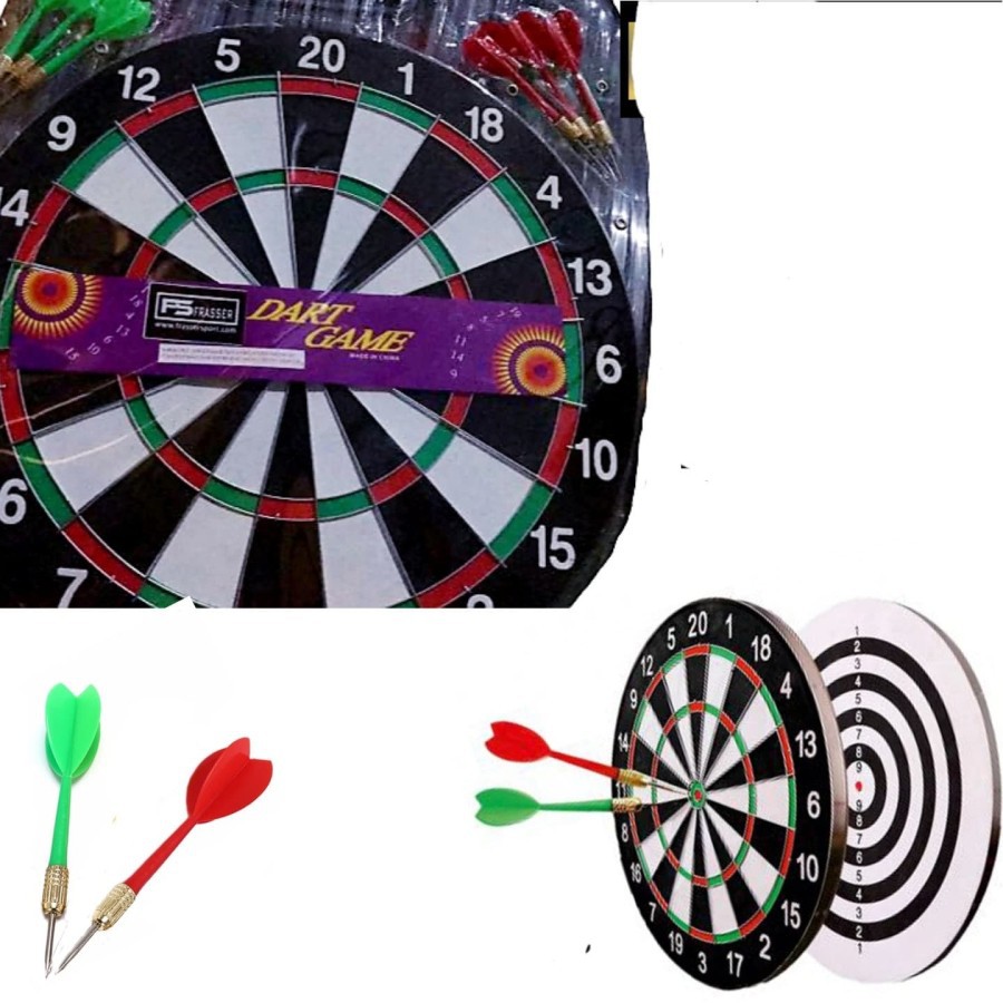 Dart game papan dart mainan 17 inch