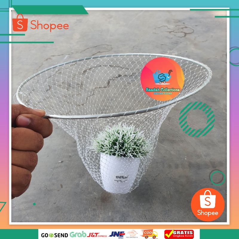 Jaring Seser ikan dan udang Bahan Senar + Besi nya