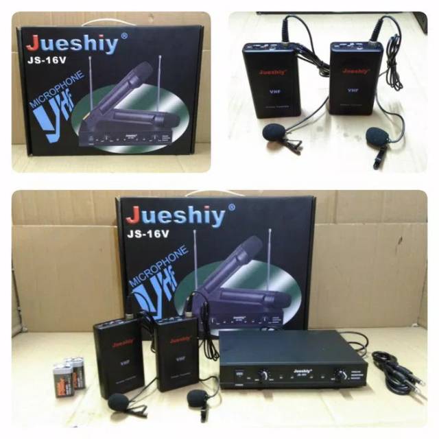 Mic Wireless Jueshiy JS 16 V Clip on - Jepit