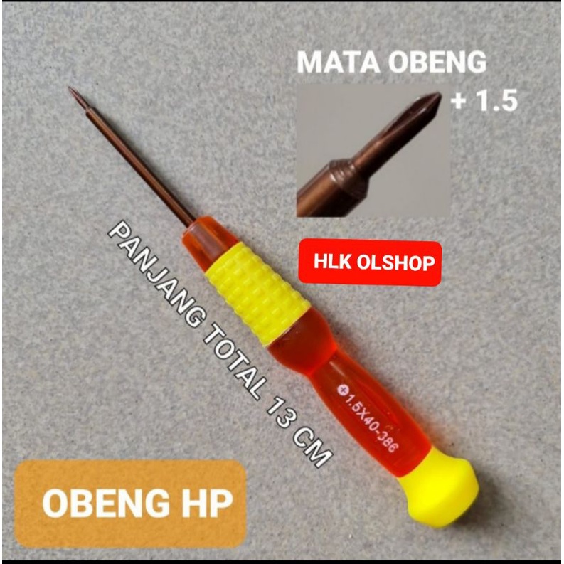 obeng hp plus 1,5 mm obeng handphone mini plus