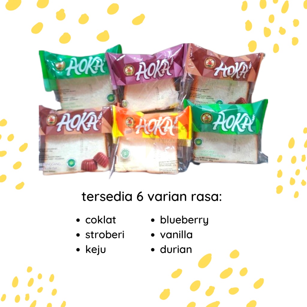 Roti Panggang Aoka All Varian Mix Rasa 65gr