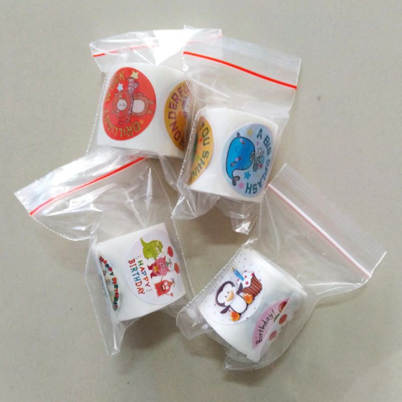 

sticker roll bulat 50pcs