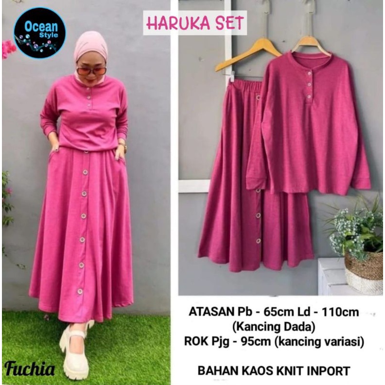 (REStOCK)SETELAN WANITA OOTD FASHION MUSLIM//LISTA SET BY OCEANStYLE 21