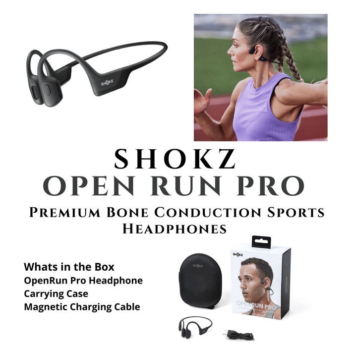 SHOKZ OpenRun Pro Premium Bluetooth Headphones Garansi TAM 2 Tahun