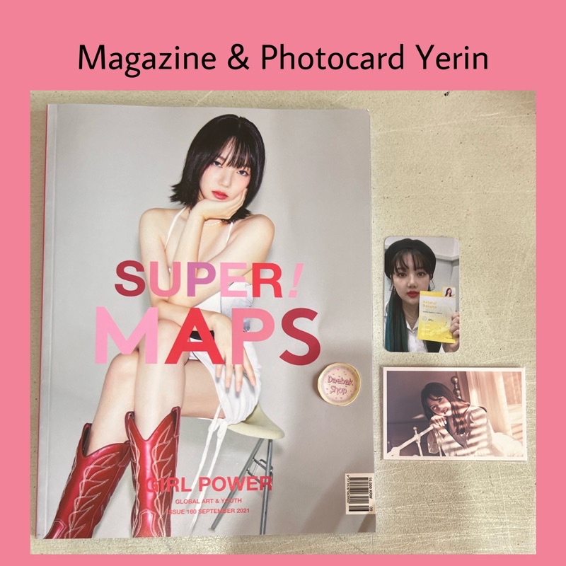 Magazine super maps 160 girl power majalah yerin gfriend bajowoo wooyoung chansung 2pm Photocard Celebon 1st first showcase taiwan official