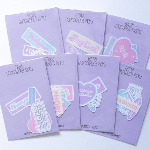 

BTS member set stiker